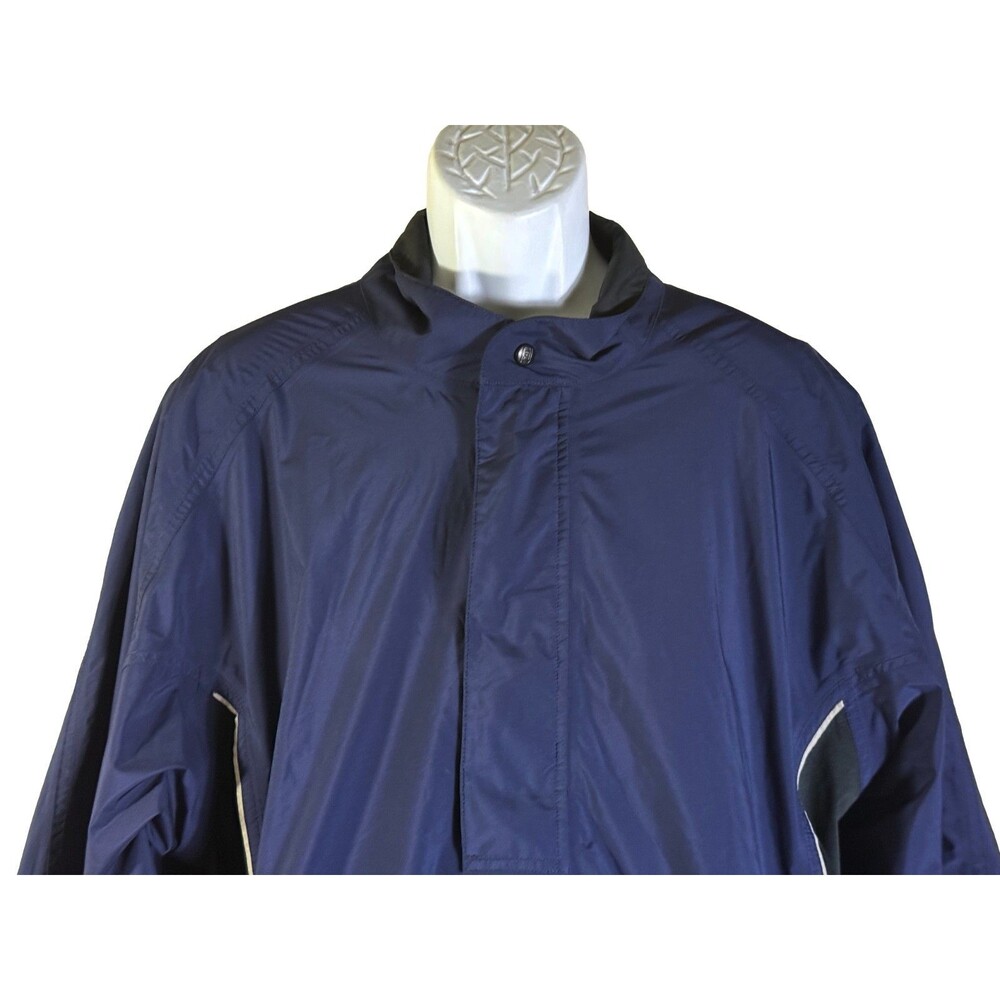 Dryjoys By Footjoy Quarter Zip Golf Pullover Windbreaker Jacket Black Size XL - Picture 2 of 5